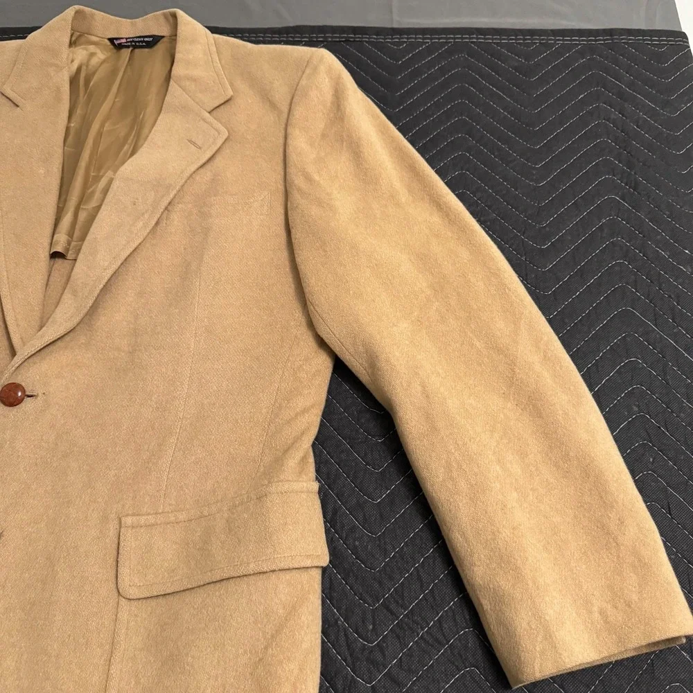 John Alexander Wool Sport Coat Blazer Jacket 2 Button Size 44 Made in USA